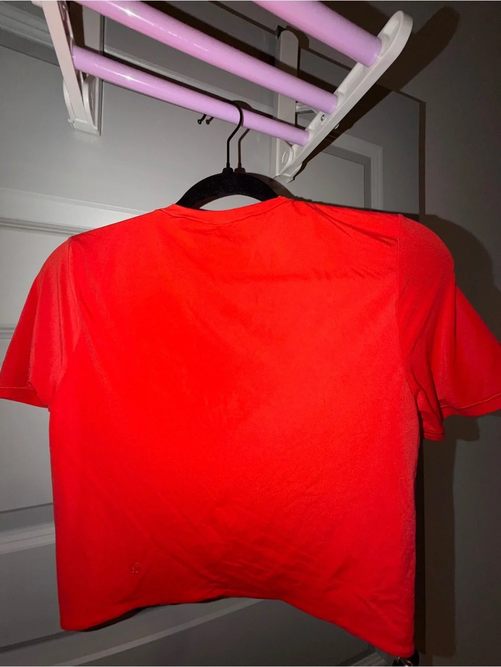 Lululemon Wundermost Crew Neck T Shirt Cropped Red